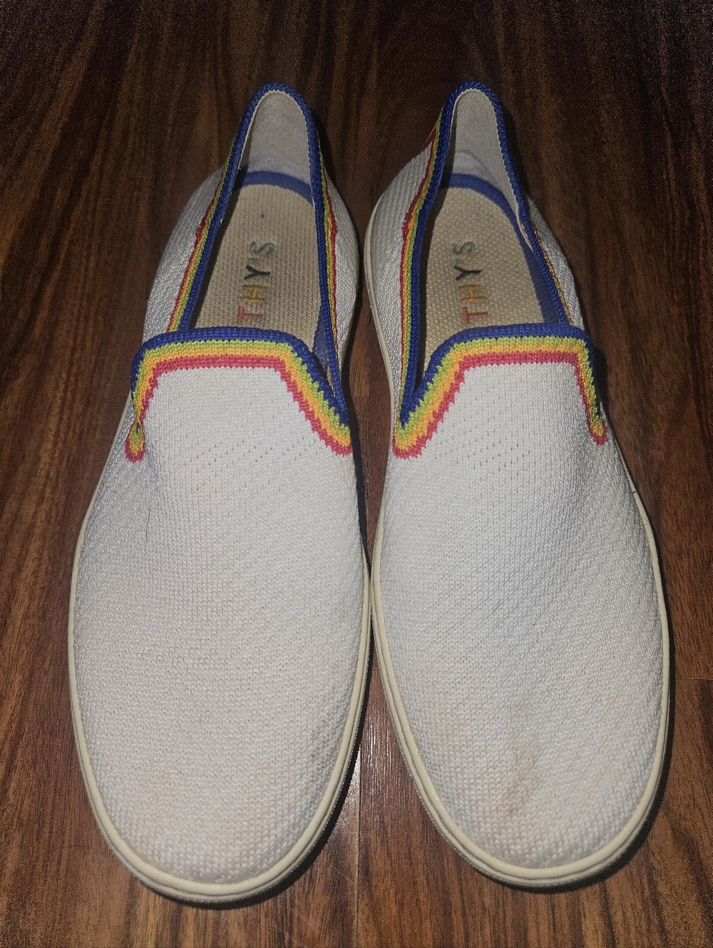 Rothys Sneaker White Pride Month Limited Edition Womens Size 6.5